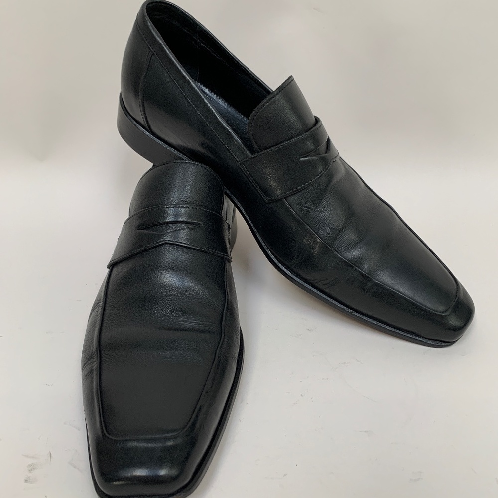 Gordan Rush Men's High End Penny Loafer Handcrafted in Italy. Brown Size 10